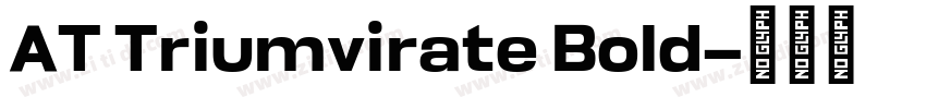 AT Triumvirate Bold字体转换